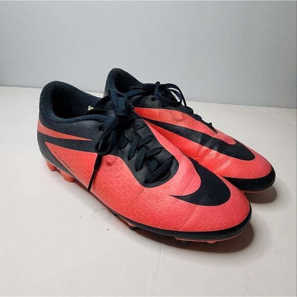 Nike Hypervenom Phelon FG 599076-406 Women's Size 8 Atomic Red and Black - Picture 1 of 5
